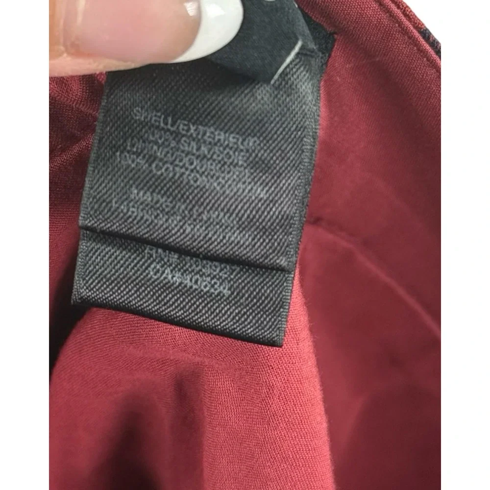 Marc by‎ Marc Jacobs 100% Silk Pleated Mini Skirt Red Navy Size 4
